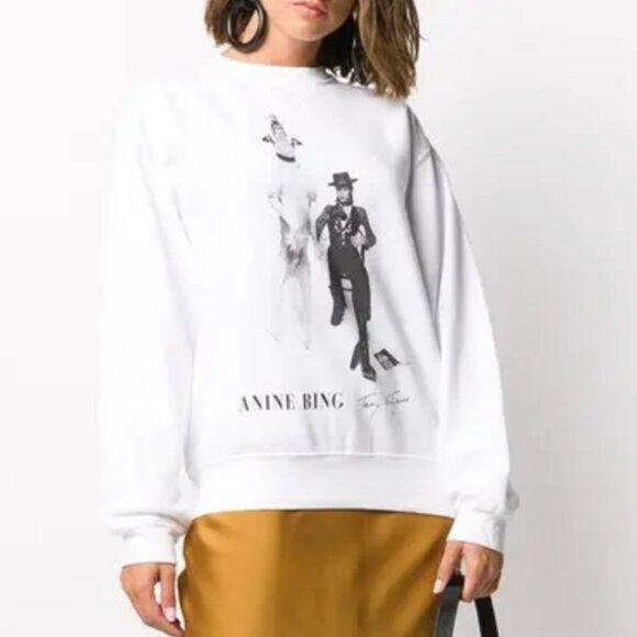 Anine Bing x Terry O'Neill David Bowie Ramona Sweatshirt - Picture 2 of 10